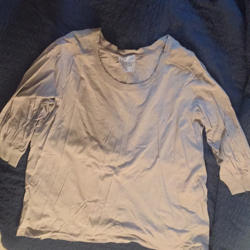 .Avenue 3/4 Sleeve Beige Top, Size 18/20